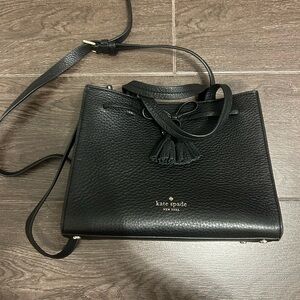 Kate Spade Black Leather Tote Bag